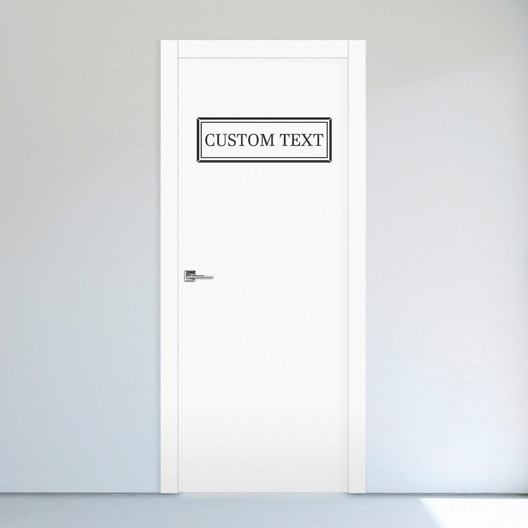 Custom Door Decal Custom Door Sticker D00724 Etsy