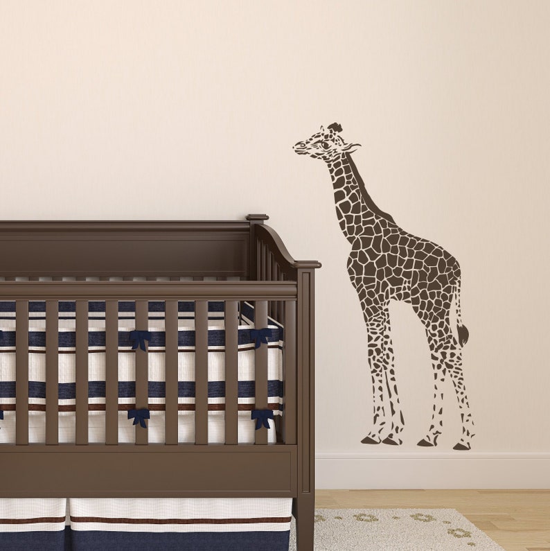 Giraffe Wall Decal Decor Nursery Wall Decal Baby Nursery Etsy