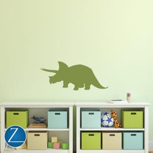 Triceratops Dinosaur Wall Decal: Peel and Stick Nursery Decor