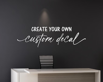Custom Business Decal Personalized Company Name or Quote Business Wall Decor