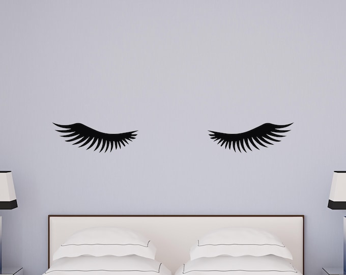 Eyelashes Decal – Lash Wall Decor Beauty Room Wall Art