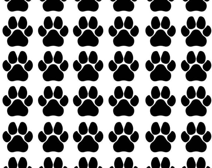 Paw Print Wall Decals: Pet Wall Decor Set (2 inch vinyl paws)