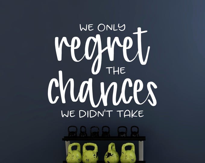 Gym Wall Decal – Workout Quote Fitness Wall Decor