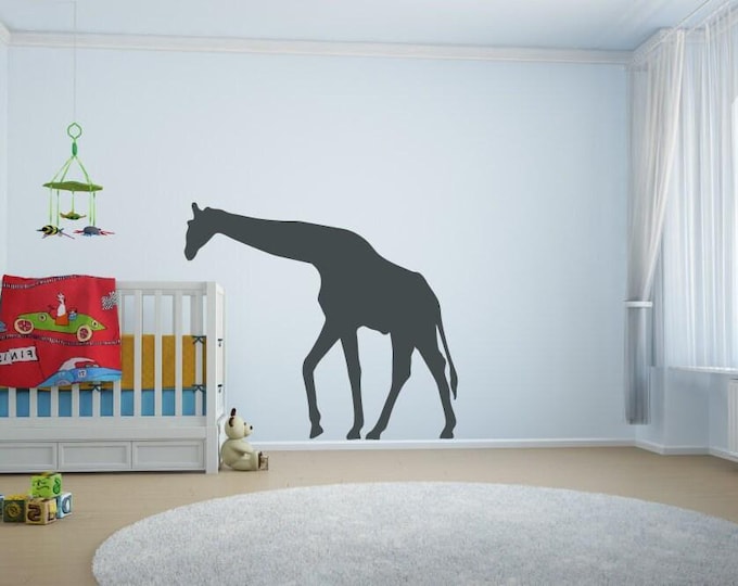 Giraffe Wall Decal: Animal Silhouette for Nursery Decor