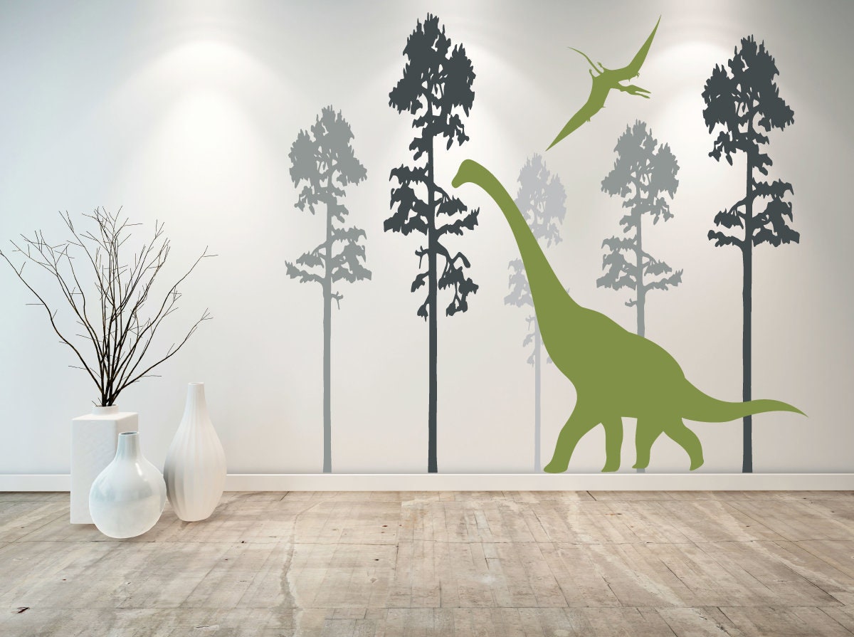 Dinosaur decal wall deals