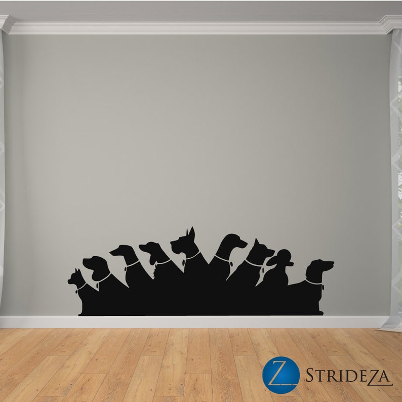 Dog Decal Dog Decor Dog Vinyl Decal Dog Vinyl Dog Wall Etsy