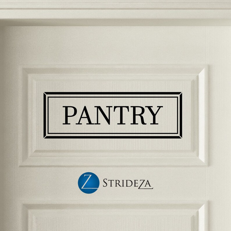 Pantry Kitchen Door Decal Pantry Custom Vinyl Decal D00186 Etsy