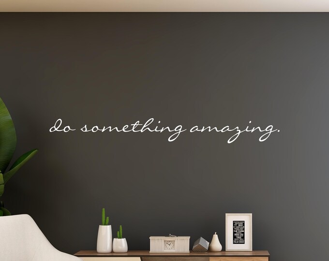 Motivational Wall Decal – "Do Something" Vinyl Lettering