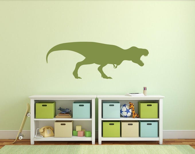 T Rex Wall Decal Dinosaur Silhouette for Kids Room