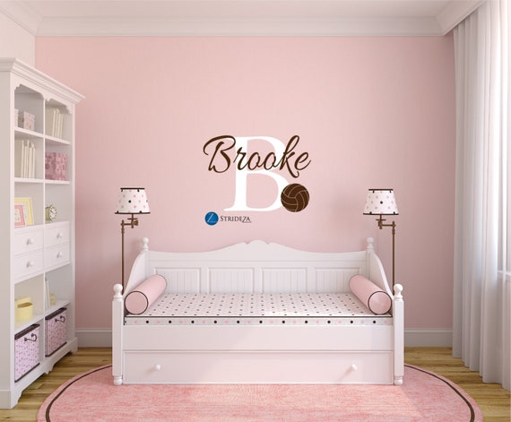 Volleyball Wall Decal Volleyball Decal Volleyball Decor Etsy