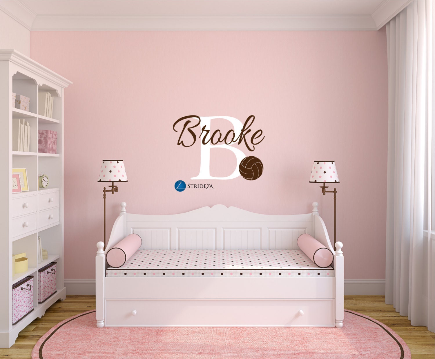 Volleyball Wall Decal Volleyball Decal Volleyball Decor Etsy