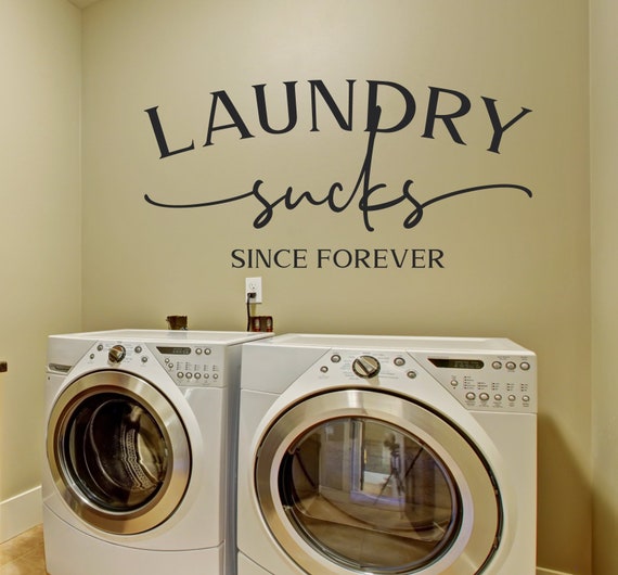 Self Serve Laundry Decal Vinyl Sticker Wall Decor NEW