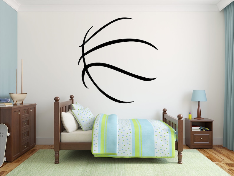 Extra Large Basketball Decal Basketball Decor Basketball Etsy