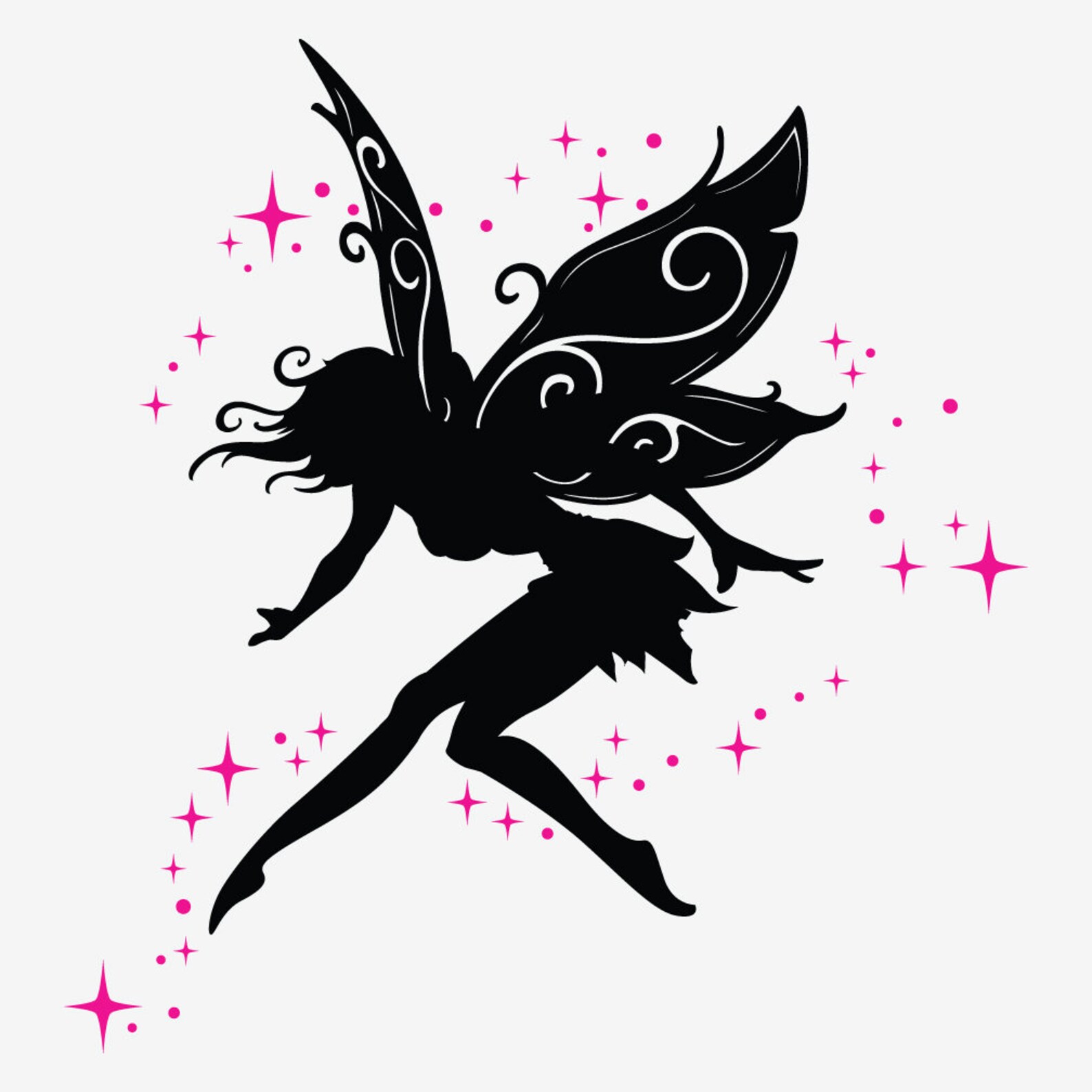 Fairy Wall Decal Fairy Decal Fairy Sticker Fairy Etsy