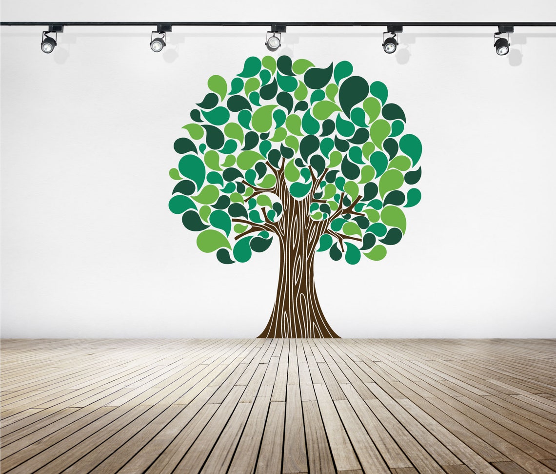 Baby Room Tree Art Decor Nursery Wall Decal Children Large Etsy