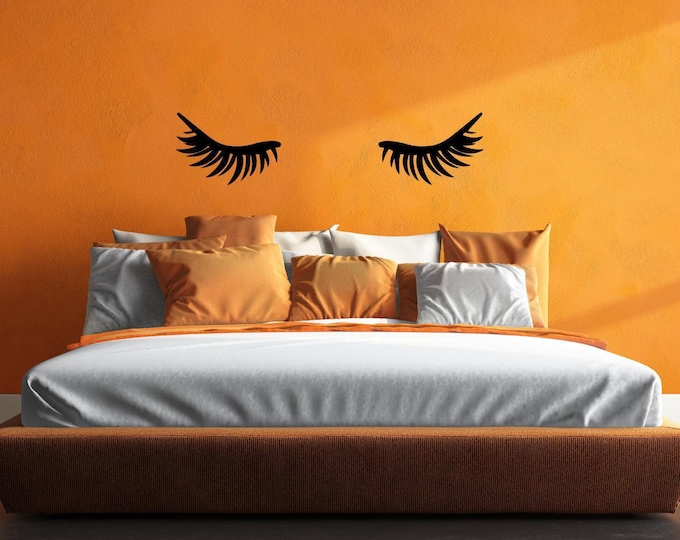 Eyelash Wall Decal Beauty Wall Art for Bedroom