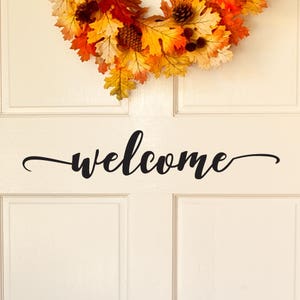 Door Decal | Welcome Sign | Front Door | Home Decals | Welcome Wall Decal | Door Sticker | Hello Vinyl Decal