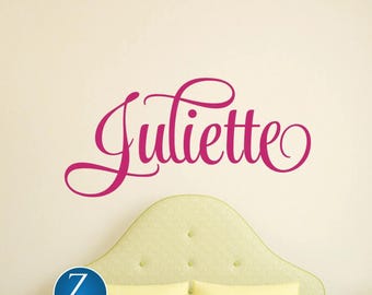 Personalized Name Wall Decal: Custom Script Vinyl Nursery Decor
