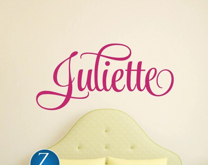 Personalized Name Wall Decal: Custom Script Vinyl Nursery Decor