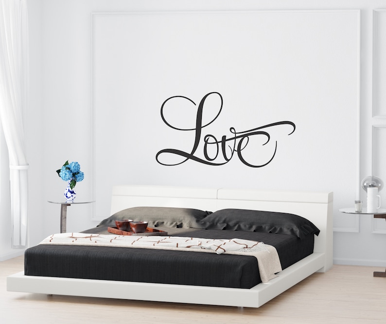 Decorative Wall Decal Love Wall Decor Love Sign Love Wall Etsy