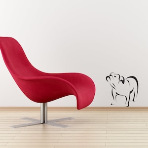 Bulldog Wall Decal | Dog Wall Decals | Dog Wall Art | Vinyl Decal Bulldog Sticker | Bulldog Lover | Bulldog Lover Gift | Dog Wall Decor