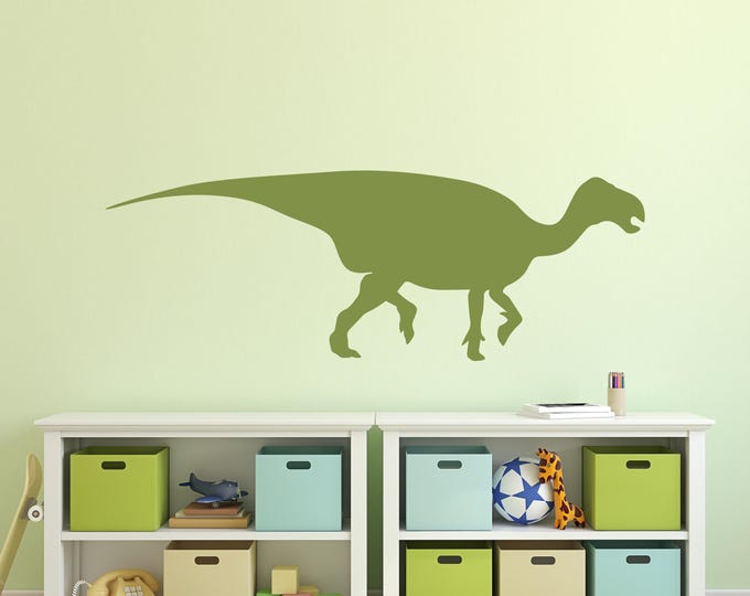 Dinosaur Wall Decal: Walking Dinosaur Silhouette for Kids Room Decor