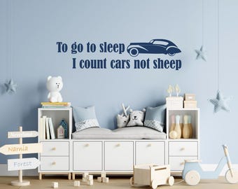 Car Quote Decal Nursery Wall Decal for Boys Room