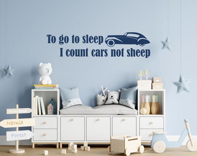 Car Quote Decal Nursery Wall Decal for Boys Room