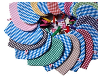 Pot Holders "Bavaria-Oktoberfest" - Double Insulated Pot Holder Set of 2 in different colours and Bavarian checks..
