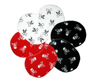 2 Patches "Skull" / Double pack Knee patches/Elbow patches iron on, sew on patches - Please choose a set from the selection