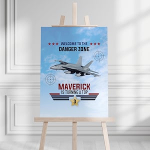 ELKE TEKST Top Pilot-thema verjaardagsbord | Straaljagers Piloot | Verjaardag welkomstbord bewerkbare sjabloon | Direct downloaden
