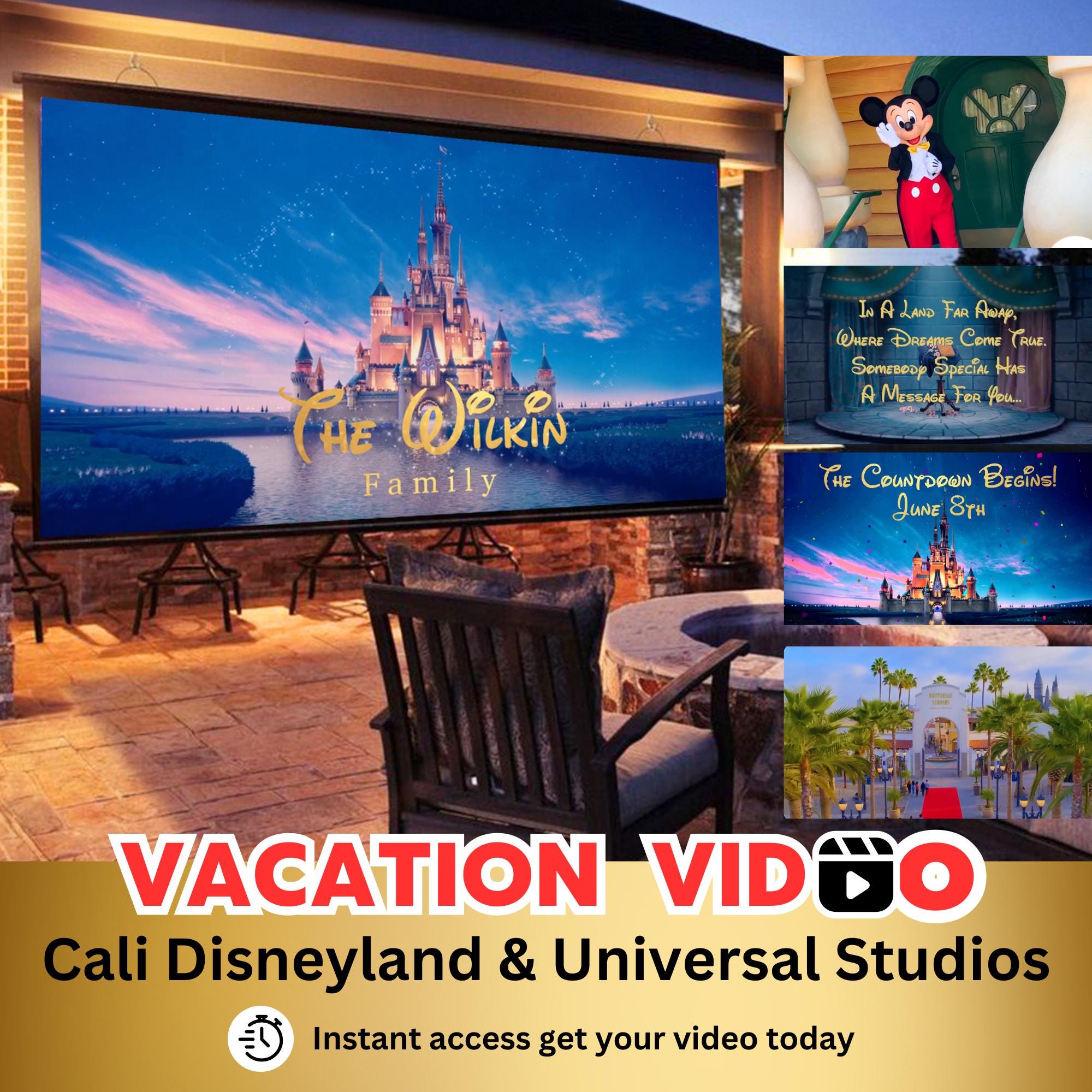 Disneyworld Reveal Video Instant Download - Etsy