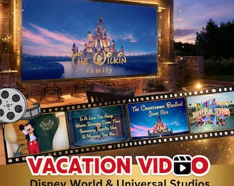 Orlando Florida Magical Theme Park Vacation Reveal Video | Personalized Family Trip Surprise | Custom Editable Instant Download