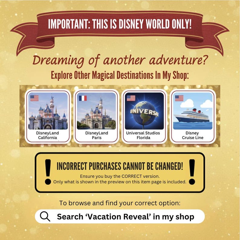 Orlando Florida Magical Theme Park Vacation Reveal Video | Personalized Family Trip Surprise | Custom Editable Instant Download image 6