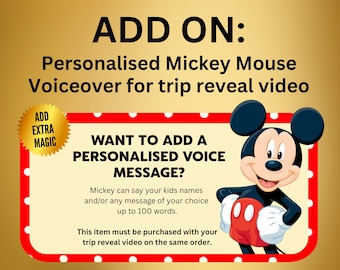 ADD ON Voiceover For Trip Reveal Video