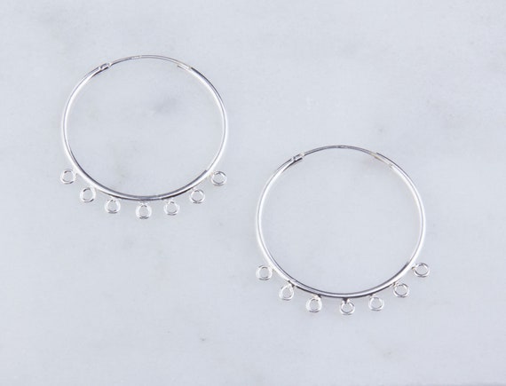 Sterling silver hotsell endless hoop earrings
