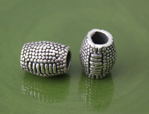 Spacer Bead 8mm Sterling Silver with 4mm Hole Slide On Charm Spacer Bead 8mm Sterling Silver with 4mm Hole Slide On Charm