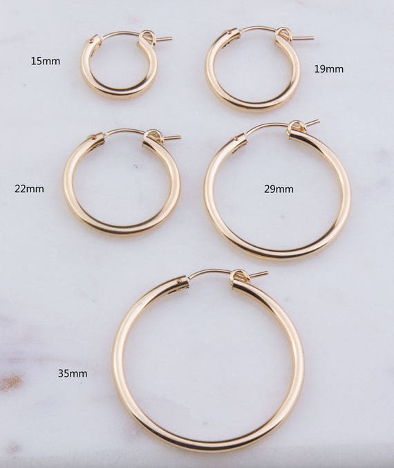 14K Gold Beaded Huggie Hoop Earrings | Musemond