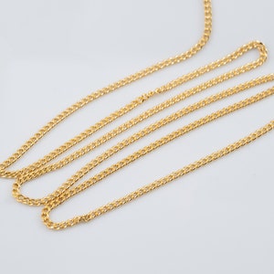 Open Curb Link Gold Filled, Statement Chain Necklace, Choker ,Bracelet, Earrings, Layered Necklace, Bracelet, Long Curb Chain SCNF332