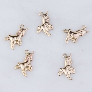 5pcs- Tiny Unicorn Charms in Sterling Silver OR Gold Filled, Unicorn Jewelry, Mystical Charms,Permanent Jewelry,Bracelet,Unicorn, HCIN238
