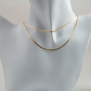 14K Gold Filled Flat Herringbone Chain in 16 or 18 inches, Bold Necklace, Chain Supplies, Flat Snake Herringbone Chain SCN121