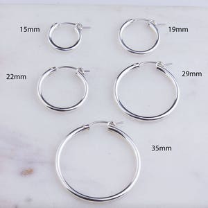 10mm,15mm,20mm,25mm,30mm,35mm,40mm,50mm,60mm Silver Tubular Hoop Earrings 2mm x 10mm,15mm,20mm,25mm,30mm,35mm,40mm,50mm,60mm Silver Tubular Hoop Earrings 2mm x