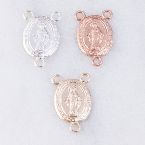 5 Pcs-small Miraculous Medal Virgin 