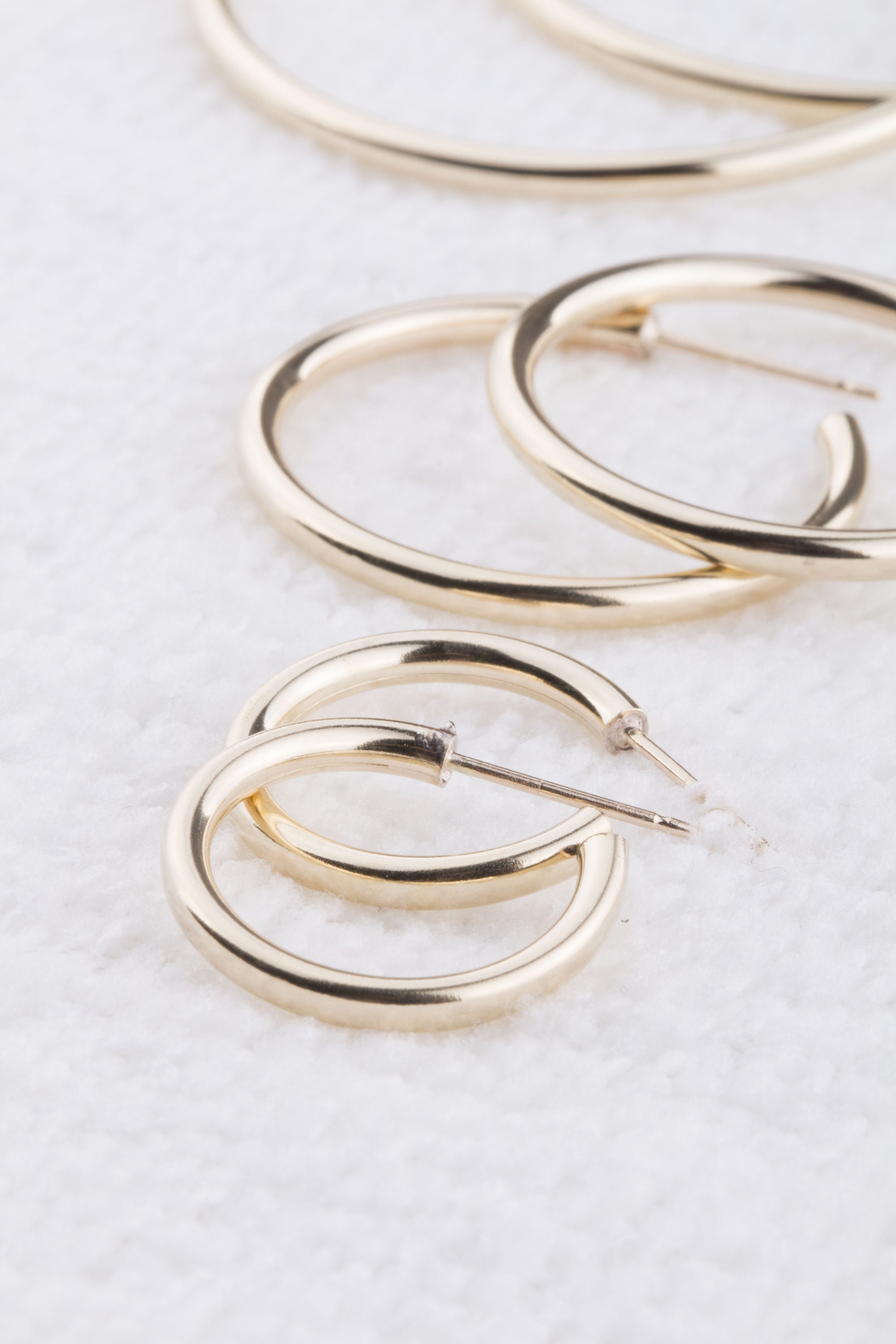 Gold Plated Sterling Silver Diamond Cut 16mm Hoop Earrings - Lovisa