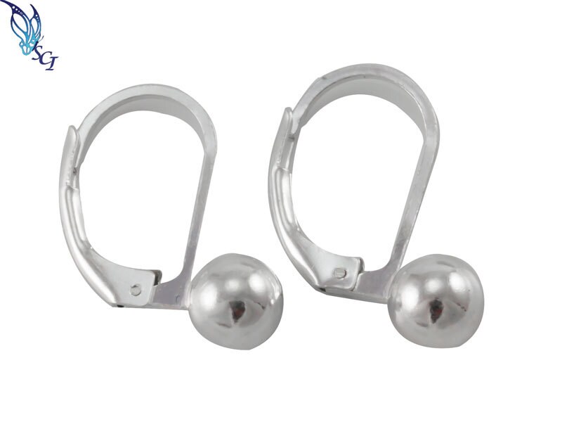 6mm Ball With Lever Back Earrings, Sterling Silver, Modern, Everyday ...