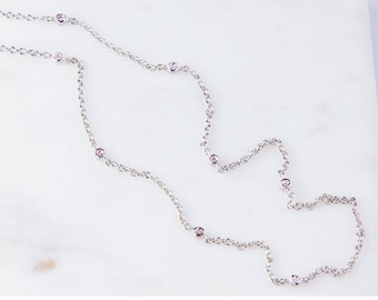 3mm Zirkonia Sterling Silber Kette zu Fuß, Bulk Silber CZ Ketten,Permanent Schmuck Halskette,Armband,SCNF225