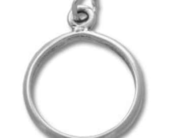 Sterling Silver Dangle Charm Ring Finding (3 Pcs, Sizes 4-8)