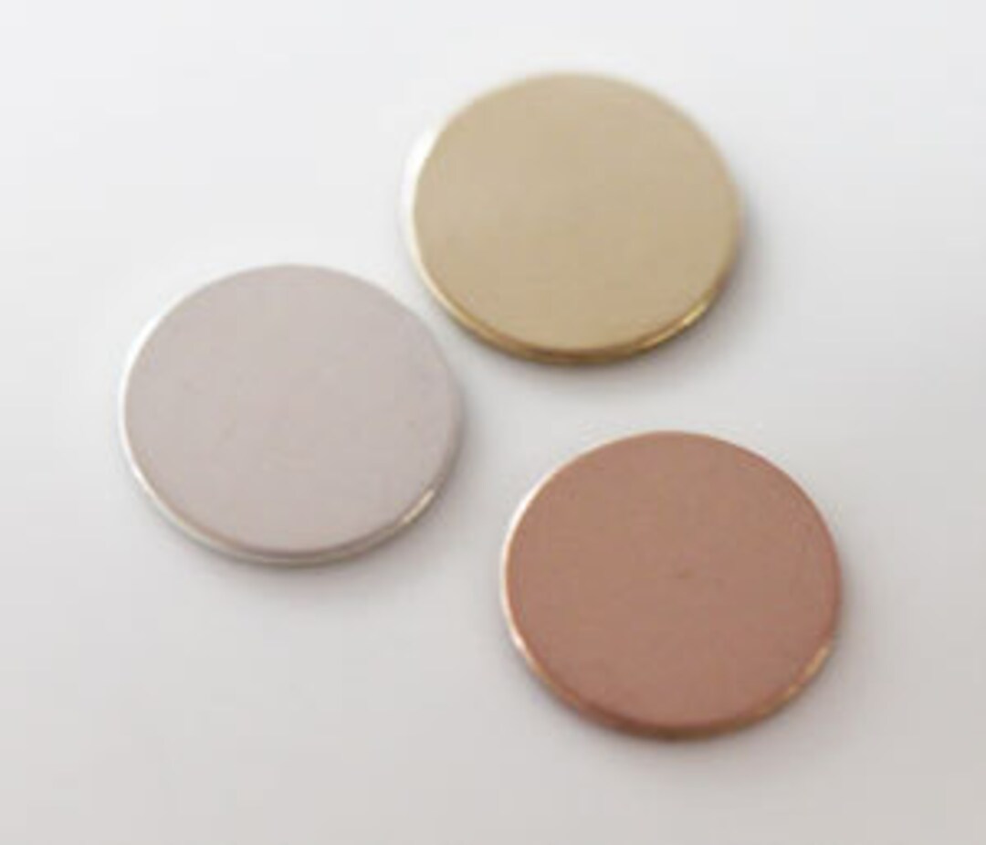 5pcs,13mm Sterling Silver, Gold Filled, Rose Gold Filled Round Stamping