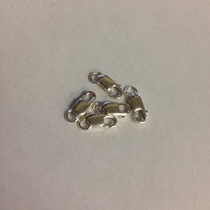 5 Stück-14K Gold gefüllt, Sterling Silber, Rosegold Kleiner Karabinerverschluss, Halskettenzubehör, Karabinerverschluss, Hummer, Preis pro Tasche