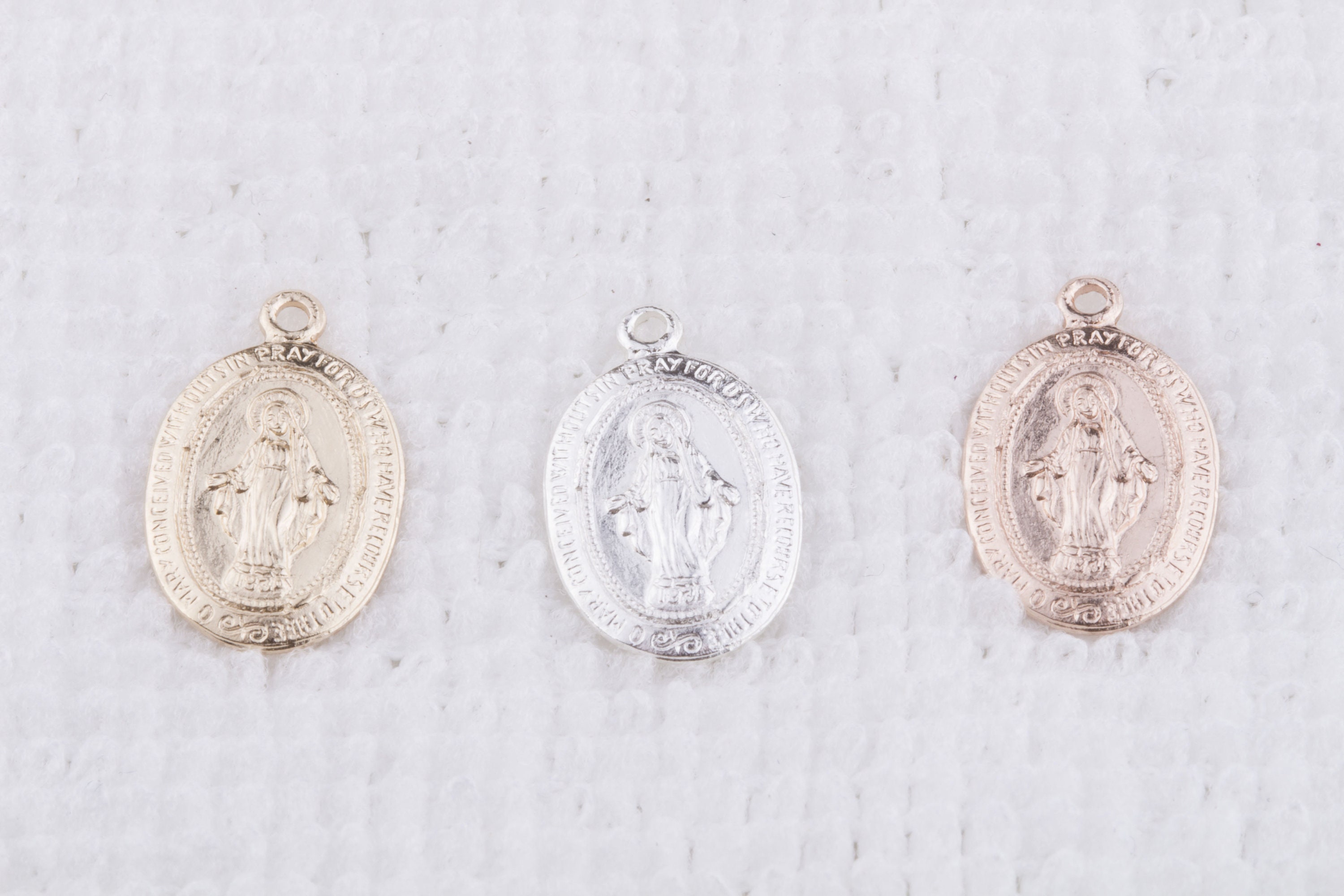 Miraculous Medal Charm in Gold Filled 